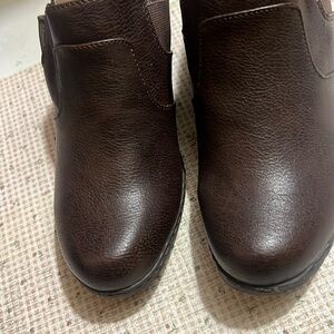 Brown Leather Ankle Boots